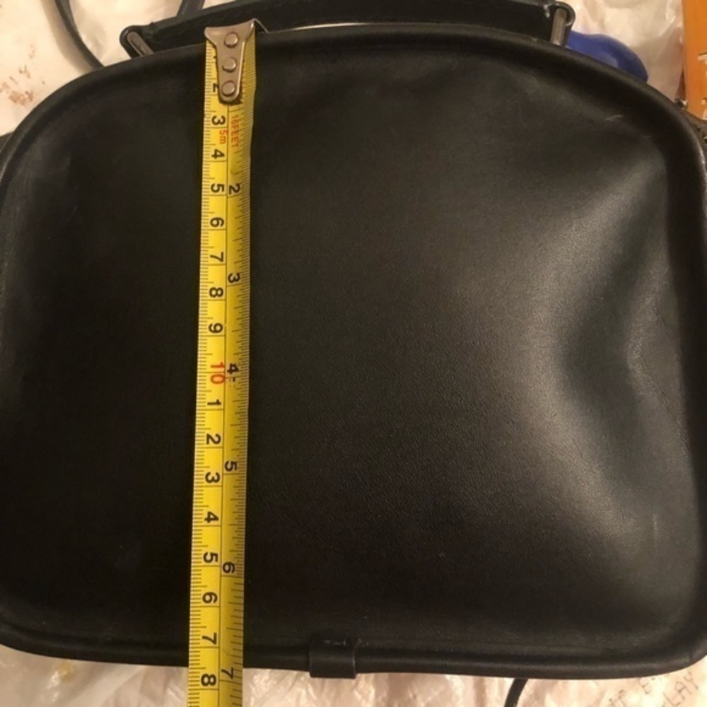 Coach black leather vintage remake reissue lunch box pail bag - Picture 2 of 16